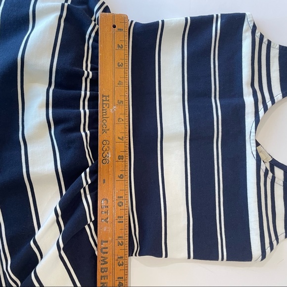 J. CREW White Navy Blue Striped Sleeveless Dress XS. - Picture 5 of 8